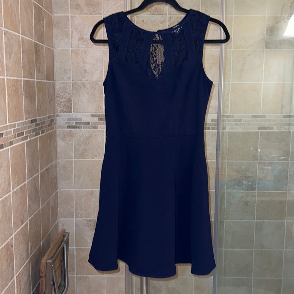 Navy blue babydoll dress